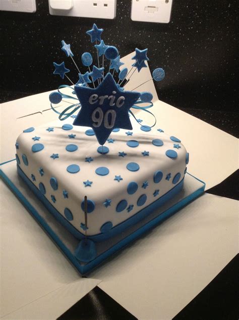 Female 90th Birthday Cake Ideas 90th Birthday Cake With Sugar Flower