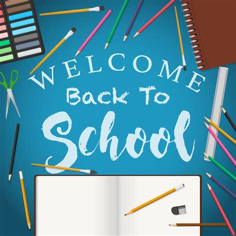 Free Vector Welcome Back To School Background