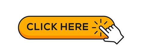 Click Here Banner Vector Web Button With Action Of Hand Pointer