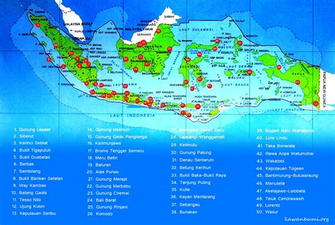 Peta Persebaran Suaka Margasatwa Di Indonesia Materisekolah Github Io