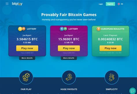 Converteer bitplay (btp) in bitcoin (btc), wijzig het bereik van de grafiek, bekijk de kaarsgrafiek en volg grote waardewijzigingen van bitplay. Bitcoin Lottery - Bitplay - Bitcoin and cryptocurrency gambling platforms
