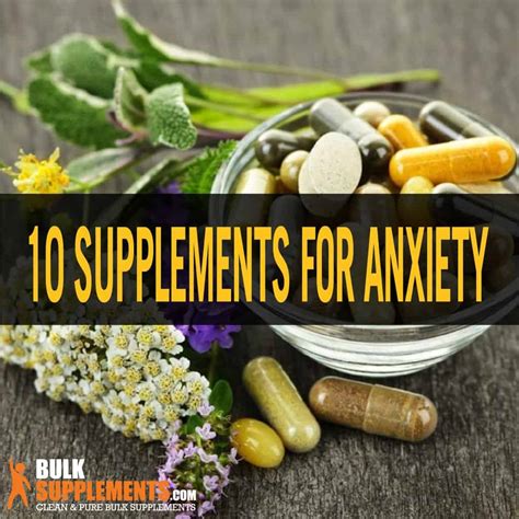 10 Natural Supplements For Anxiety