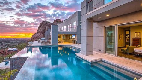 Luxury Mansion On Camelback Mountain Views Infinity Pool Home