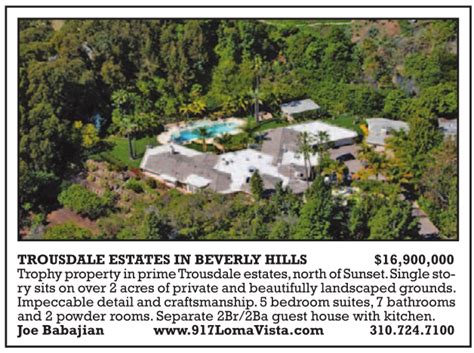 Trousdale Estates In Beverly Hills 16900000 Real Estate Westside