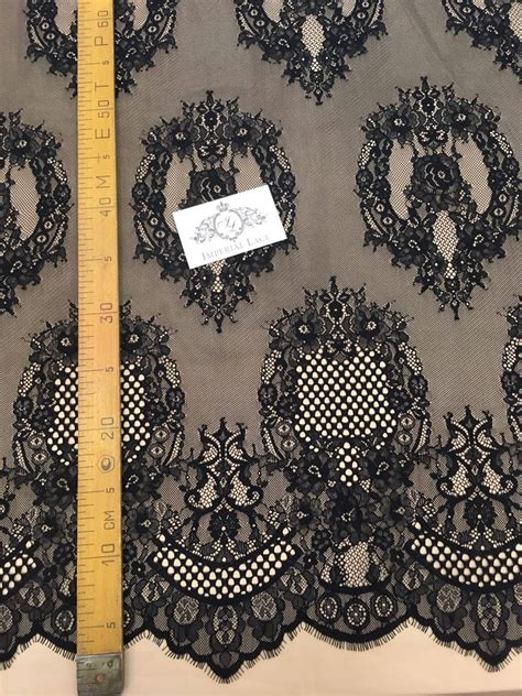 Black Lace Fabric Chantilly Lace Lace Fabric From