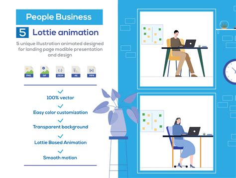 People Business Lottie Animations