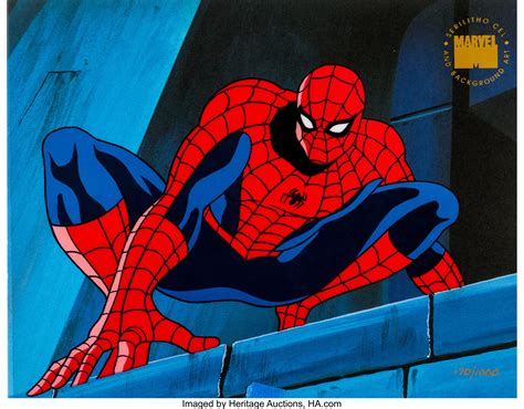 Spider Man The Animated Series Limited Numbered Serilitho Cel Lot
