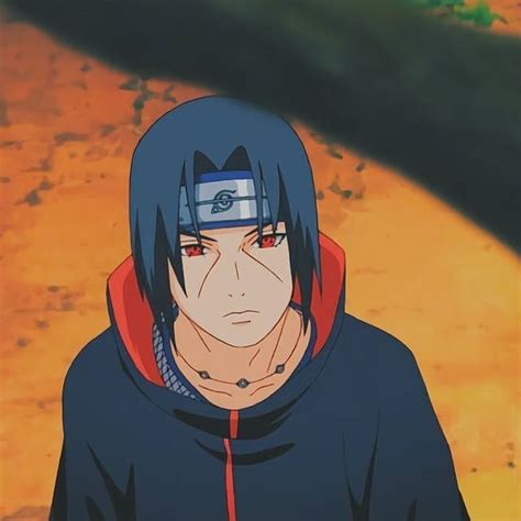 An Anime Character With Black Hair And Blue Eyes Wearing A Red Hoodie