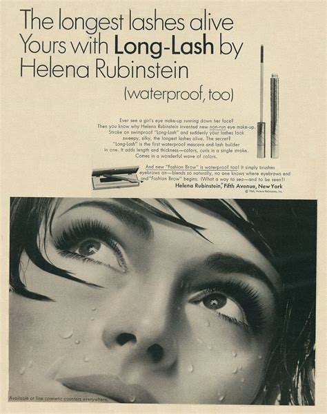 Vintage Helena Rubinstein Mascara Ad 1965