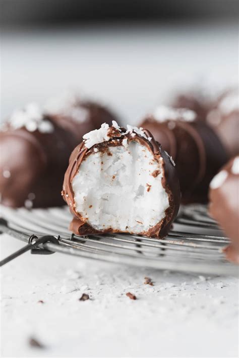Chocolate Covered Coconut Balls Oh Sweet Basil