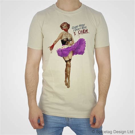 Pin Up Girl T Shirt Dead Zombie Tshirt Sexy Vintage Pinup Etsy