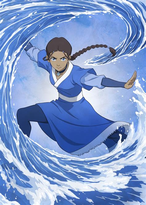 Katara Poster Picture Metal Print Paint By Avatar The Last