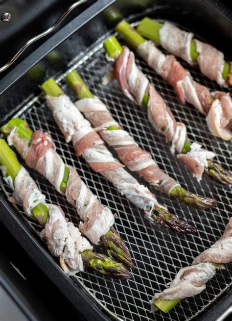 air fryer asparagus recipes bacon wrapped tastyairfryerrecipes