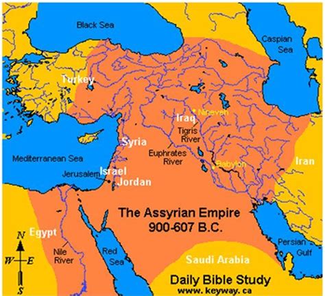 Assyrian And Babylonian Empires Map With Images Bible Mapping Gambaran