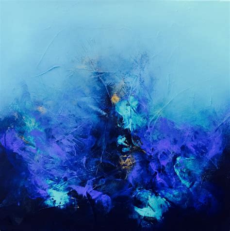Blue Ocean Abstract Painting By Brittany Lee Howard