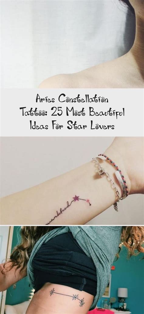 Aries Tattoo Small Constellation Sewing Not Saweran Sewing Pattern