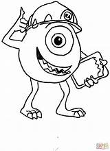 Coloring Monster Inc sketch template