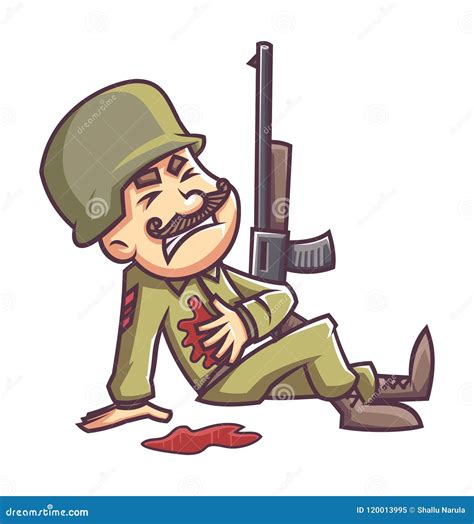 Indian Soldier Cartoon Illustration Stock Illustration Illustration