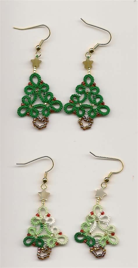 The Christmas Tree Earrings Are A