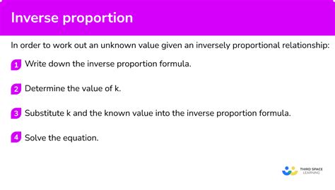 Inverse Proportion Gcse Maths Steps Examples And Worksheet
