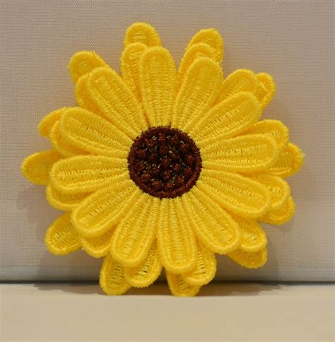 Free Standing Lace Embroidered Daisy S Etsy