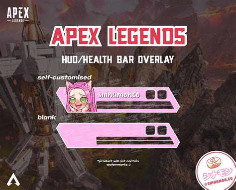 Apex Legends Custom Hud Health Bar Overlay For Streaming Etsy México