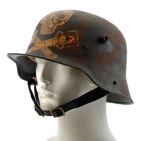 Ww1 German M16 Helmet Skull And Grenades Uk