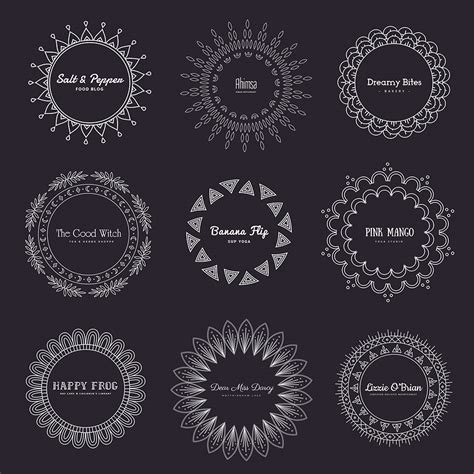 Free Beautiful Mandala Logos Design Mockup in PSD - DesignHooks