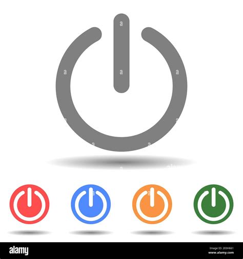 Turn On Off Button Icon Vector Stock Vector Image And Art Alamy