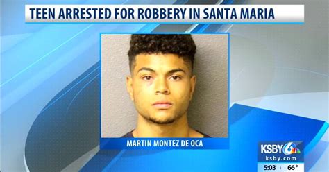 Santa Maria Teen Arrested For Felony Robbery