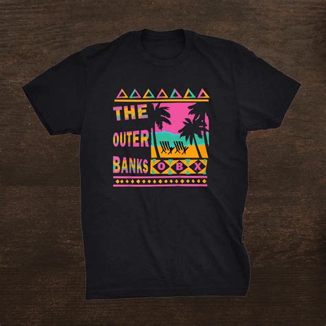 Outer Banks Obx Souvenir Shirt With Palm Tree Beach Design Shirt