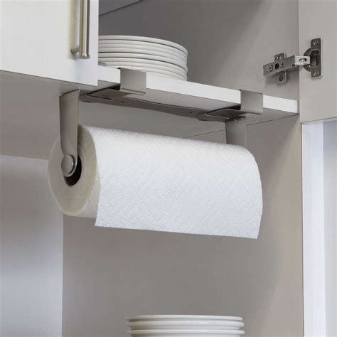 Allied brass carolina collection under cabinet paper towel holder, antique copper. 5 Favorites: The No-Drill Instant Paper Towel Holder ...