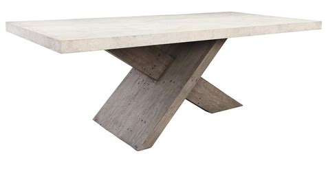 Durant Wood And Concrete Top Dining Table Terra Nova Designs