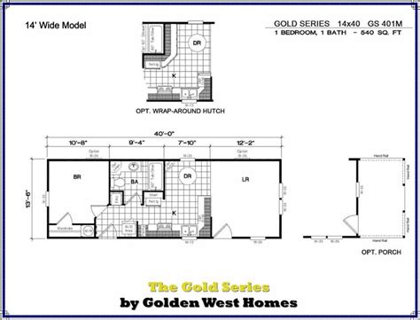 · 2 bedroom(s) · 1 bathroom(s) · corner porch. 14X40 Cabin Floor Plans | Cabin floor plans, Cabin floor ...