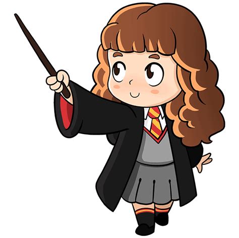 How To Draw Hermione Granger From Harry Potter Really Easy Drawing Tutorial Harry Potter