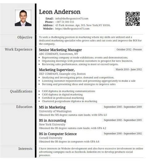 30 Download Resume Templates Linkedin Desain Cvmu
