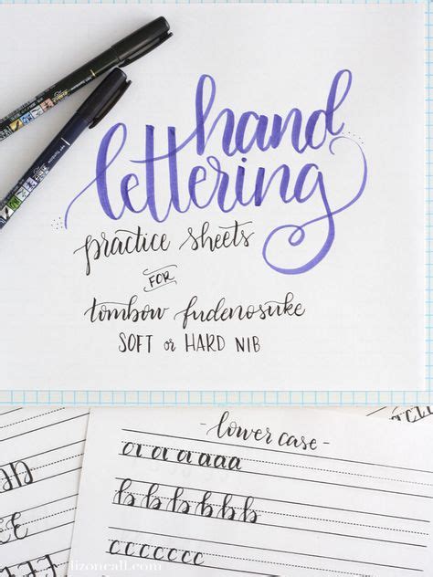 Free Printable Hand Lettering Practice Sheets