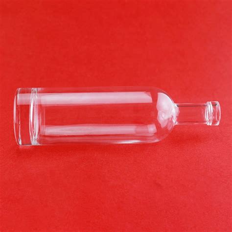 Clear Cylindrical Glass Bottle Vodka Glass Bottle 1l 750ml High Quality Clear Cylindrical Glass