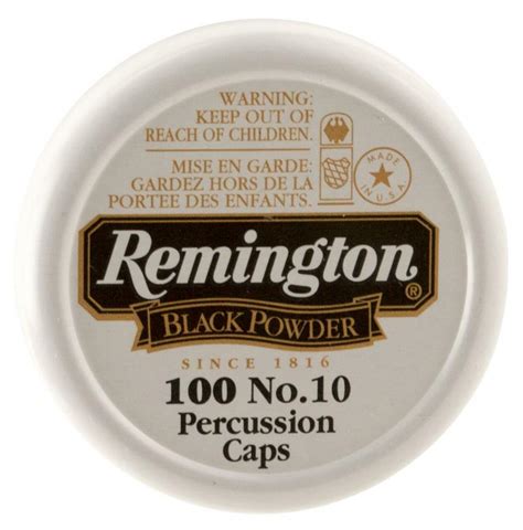 Buy Remington 10 Percussion Caps Black Powder Brass 100 Bx 50 C
