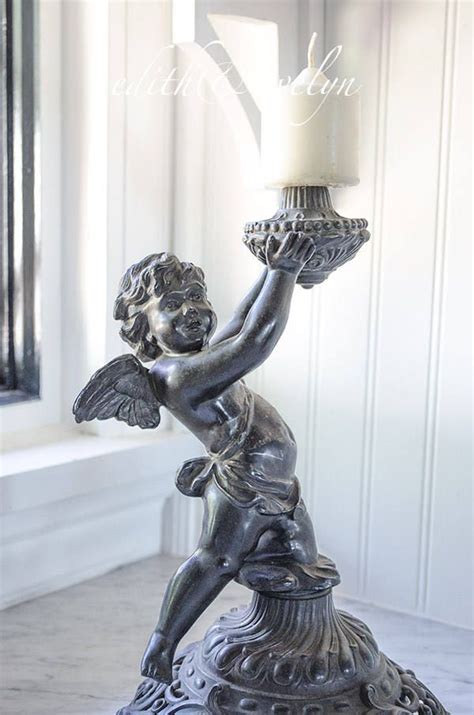 .models, bronze miner's oil lamp, home decorative accent, collectible, lanterns, bronze finish. Antique Bronze Cherub Oil Lamp Salvage Angel Putti | Etsy ...
