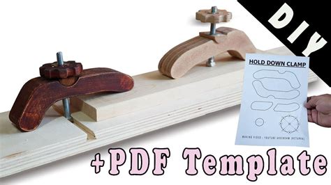 One board woodworking projects pdf. Hold Down Clamp making / Full Size PDF Template - YouTube ...