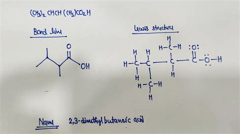 Solved Identify Bond Line Stricter And Lewis Structure CH3 2CHCH