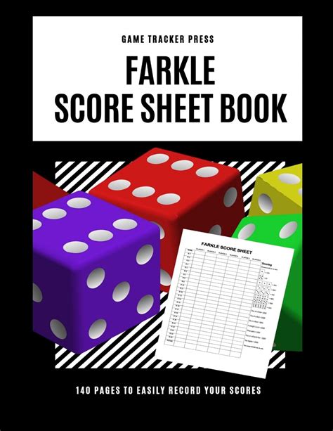 Buy Farkle Score Sheet Book Score Card Pads Score Sheet