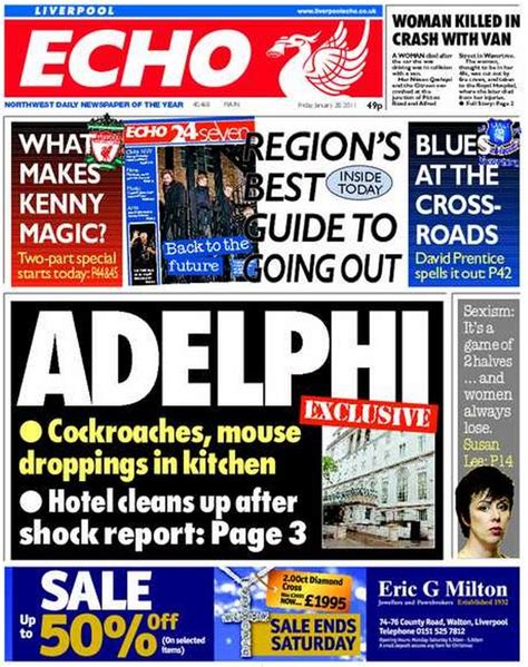 Liverpool Echo See The Front And Back Pages Of Our Latest Edition