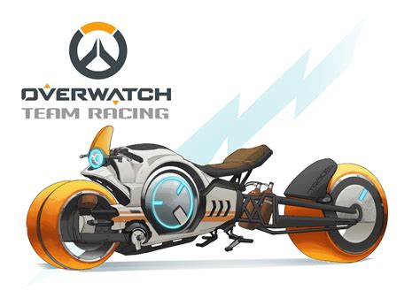 Artstation Overwatch Team Racing Tracer Motorcycle Concept Fan Art