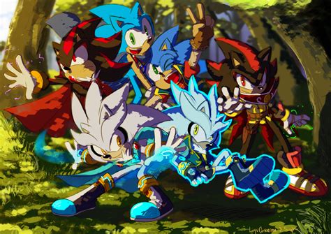 Wallpaper Ilustrasi Anime Sonic The Hedgehog Mitologi Sonik