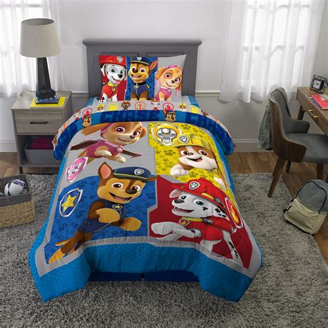 Paw Patrol Kids Bed In A Bag Comforter And Sheets Microfiber