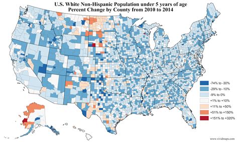 Us White Non Hispanic Population Under 5 Years Of Age Percent Change