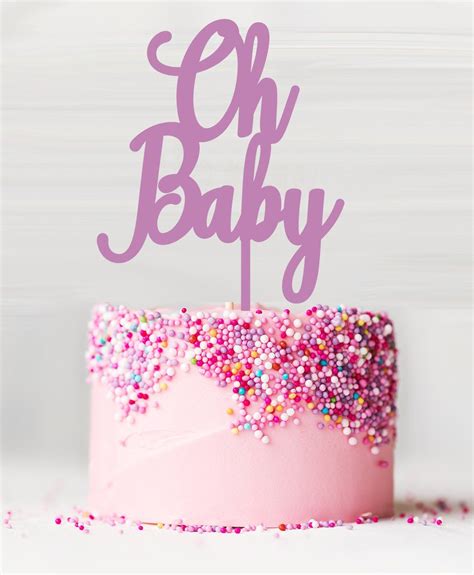 Oh Baby Cake Topper Acrylic Oh Baby Cake Topper Acrylic Cake