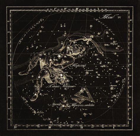 Perseus Constellations 1829 Photograph By Science Photo Library